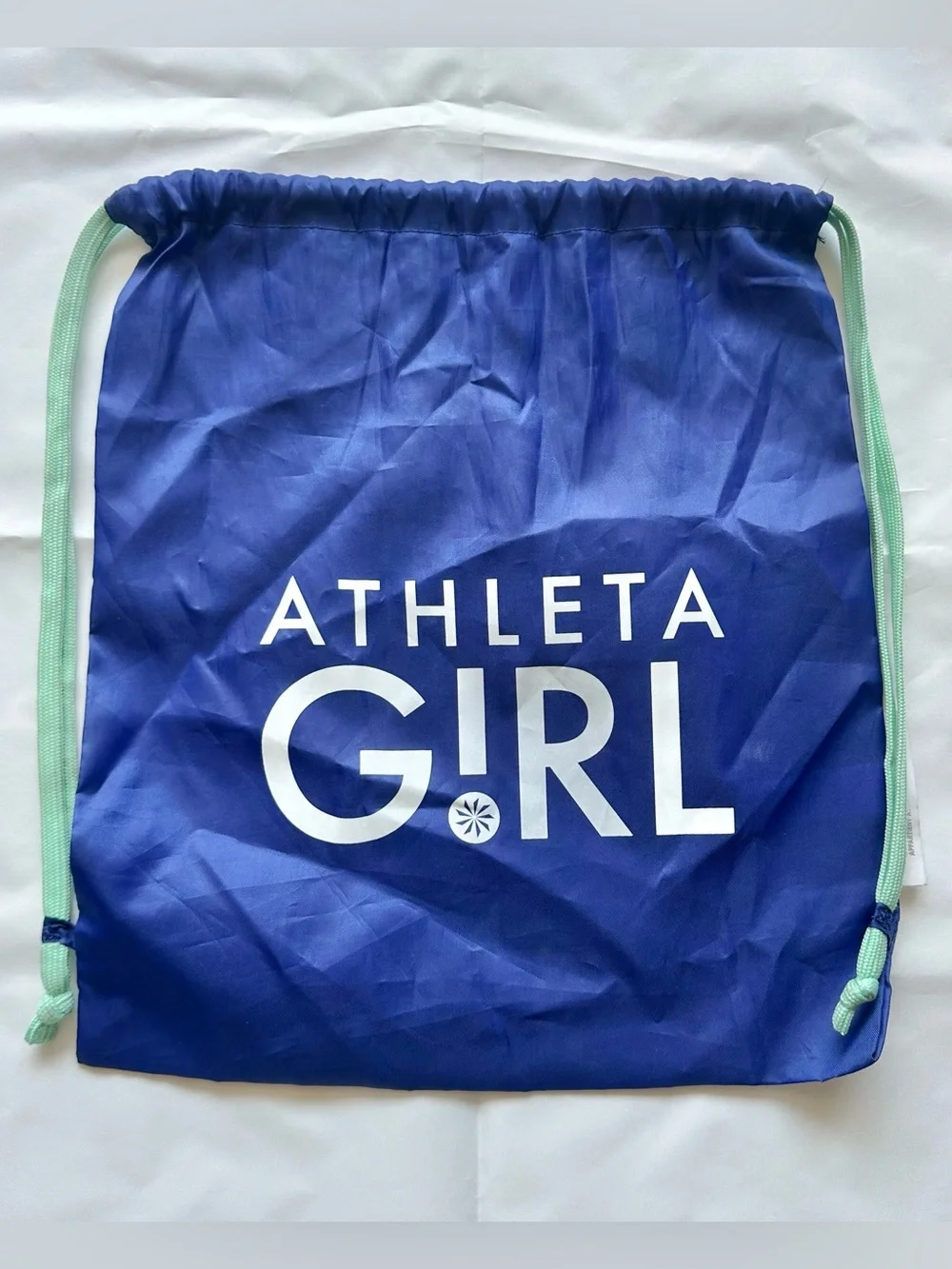 Athleta Girl blue/ purple drawstring backpack